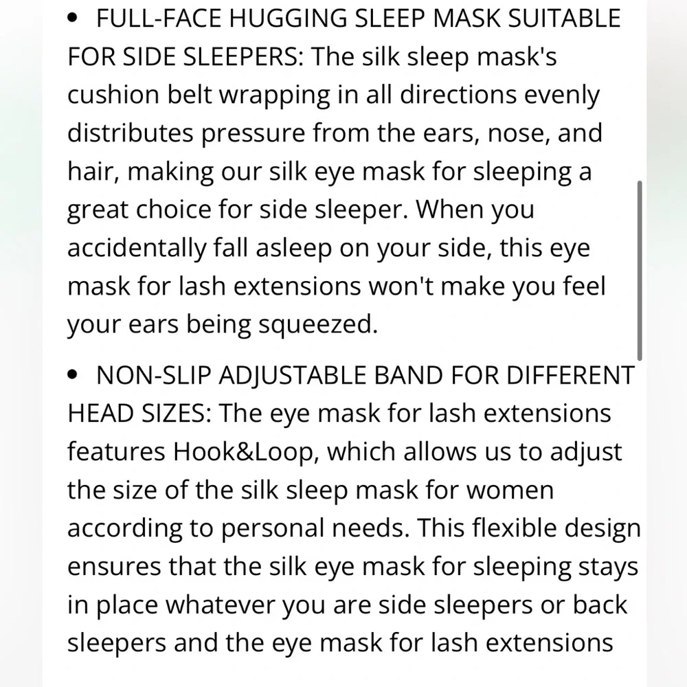 Silk Sleep Mask-Black-Adult OS